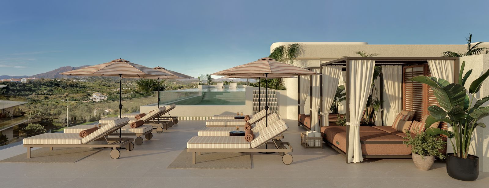 11 luxury poolside terrace